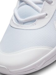 Nike White Youth Omni Court Trainers - Image 10 of 10