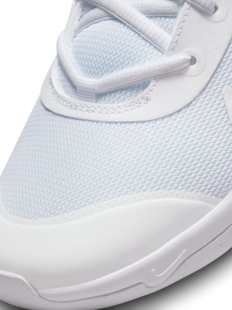 Nike White Youth Omni Court Trainers - Image 10 of 10