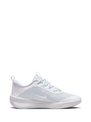 Nike White Youth Omni Court Trainers - Image 3 of 10