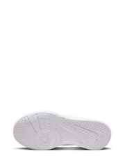 Nike White Youth Omni Court Trainers - Image 7 of 10