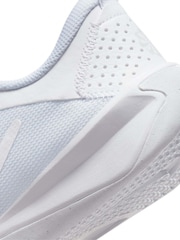Nike White Youth Omni Court Trainers - Image 9 of 10