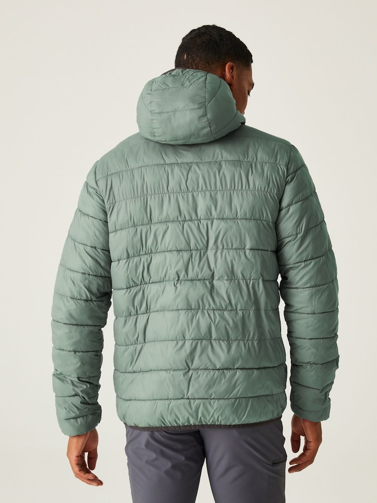 Regatta Green Hooded Hillpack II Lightweight Padded Jacket - Image 2 of 7
