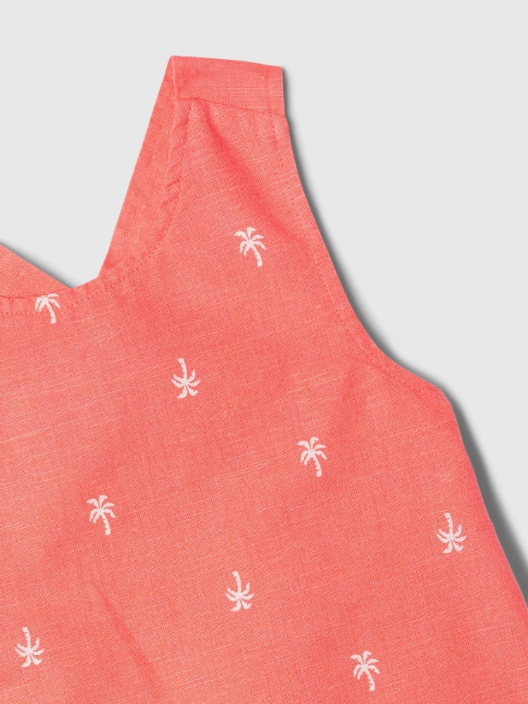 Gap Red Linen Cotton Vest Top and Shorts Set (12mths-5yrs) - Image 3 of 3