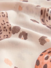 Leopard Print Pumpkin Lightweight Scarf - Image 6 of 6