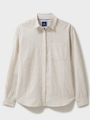 Crew Clothing Brown Linen Blend Shirt - Image 5 of 5