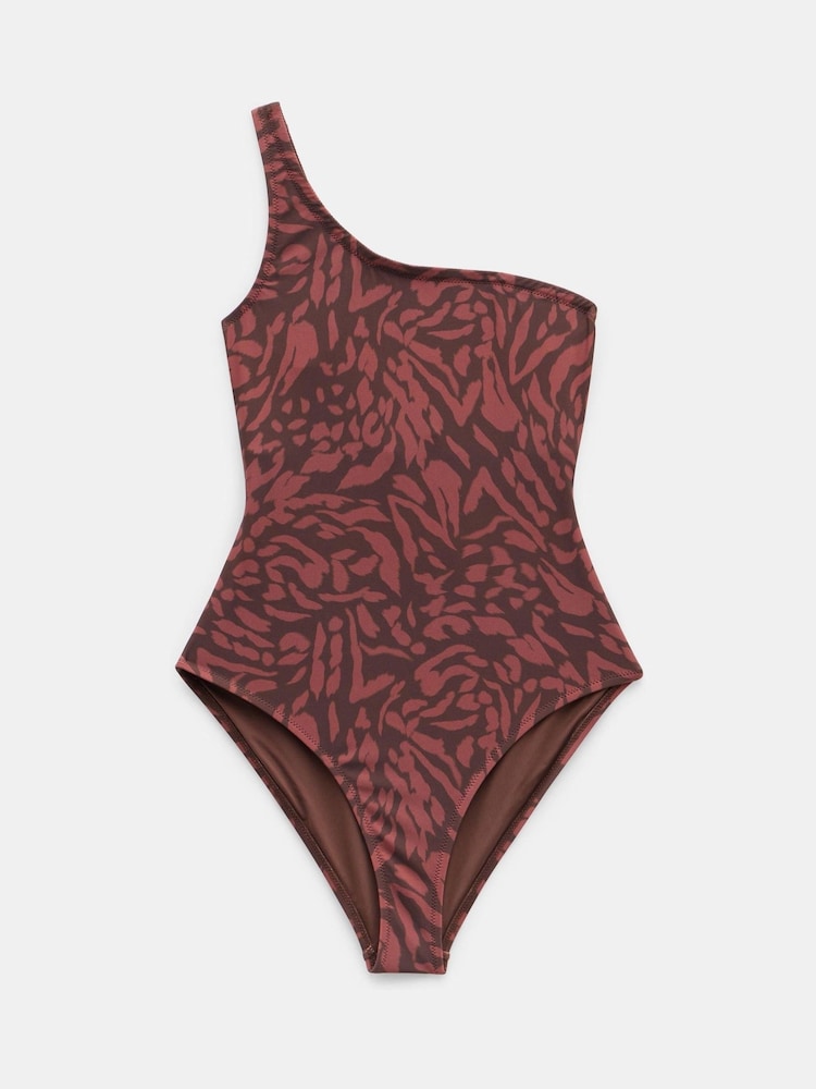 Hush Brown Oakley One Shoulder Swimsuit - Image 5 of 5 Hush Brown Oakley One Shoulder Swimsuit - Image 5 of 5