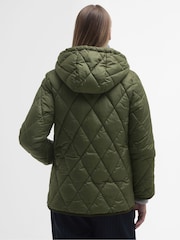 Barbour® Olive Green Erin Relaxed Fit Quilted Puffer Jacket - Image 2 of 7