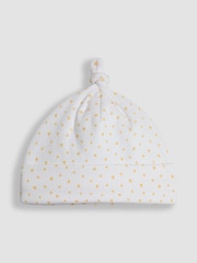 JoJo Maman Bébé White Welcome Little One Hat - Image 2 of 3