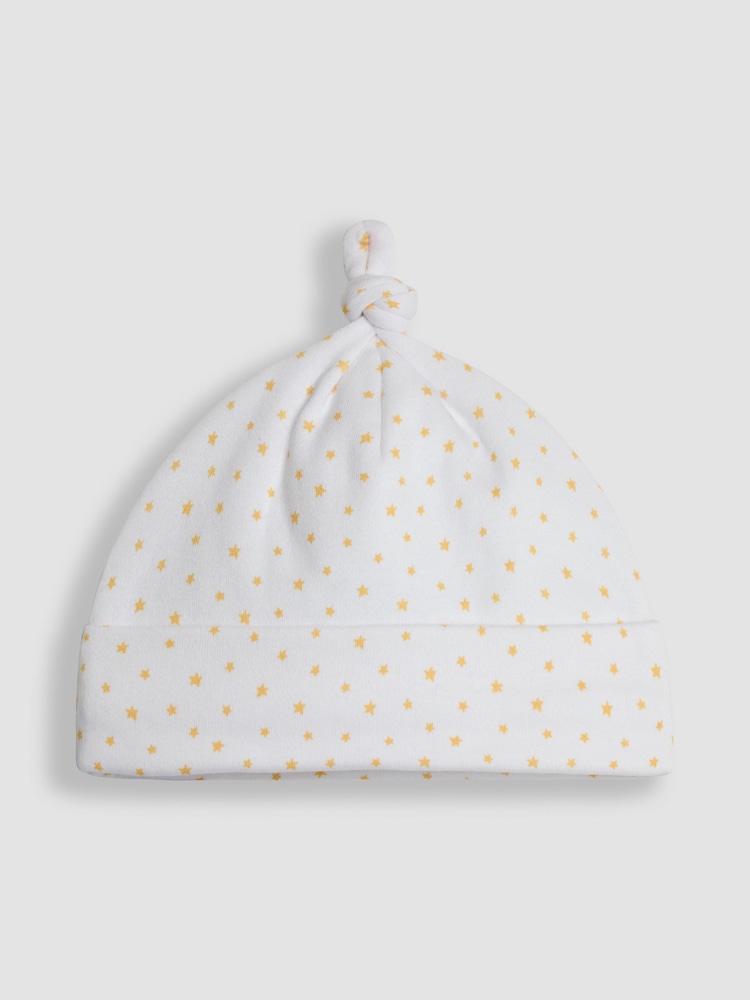 JoJo Maman Bébé White Welcome Little One Hat - Image 2 of 3