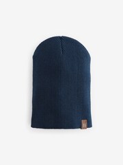 Grau/Marineblau - Beanie-Mützen aus 100 % Baumwolle im 2er-Pack (3M.–10J.) - Bild 2 von 5