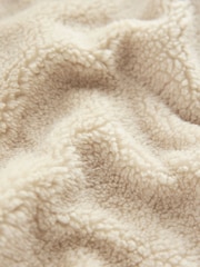 Baker by Ted Baker Cream Hooded Zip Through Fleece - Image 10 of 10