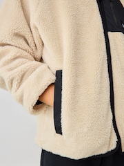 Baker by Ted Baker Cream Hooded Zip Through Fleece - Image 5 of 10