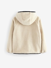 Baker by Ted Baker Cream Hooded Zip Through Fleece - Image 7 of 10