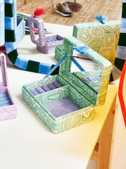 Oliver Bonas Green Natura Jewellery Box Medium - Image 1 of 4