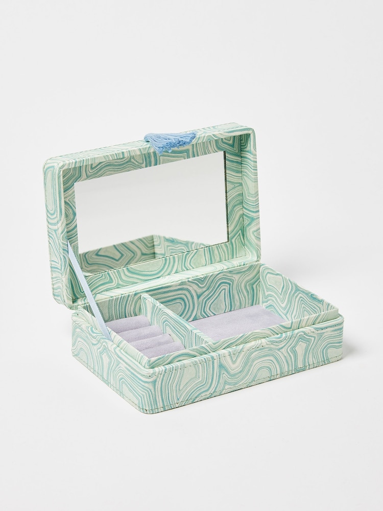 Oliver Bonas Green Natura Jewellery Box Medium - Image 2 of 4