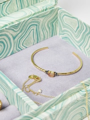 Oliver Bonas Green Natura Jewellery Box Medium - Image 4 of 4