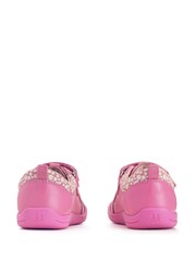 Start Rite Pink Playhouse Leather Rip Tape Trainers Shoes - Image 2 of 6
