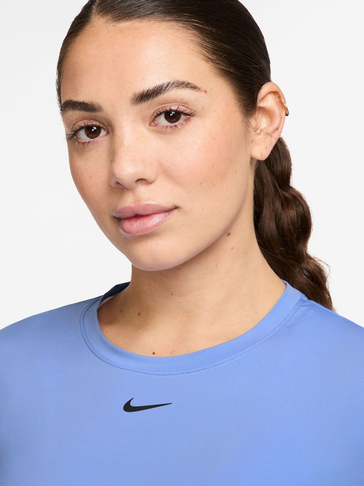 Nike Blue One Classic Dri-FIT Short Sleeve Top - Image 3 of 3