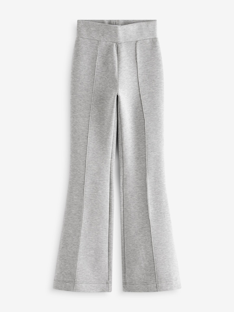 Grey Flared Jersey Trousers - Image 5 of 6