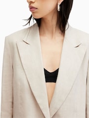 AllSaints Brown Whitney Blazer - Image 5 of 8