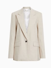 AllSaints Brown Whitney Blazer - Image 8 of 8