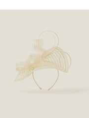 Accessorize Natural Emily Crin Fascinator Hat - Image 1 of 3