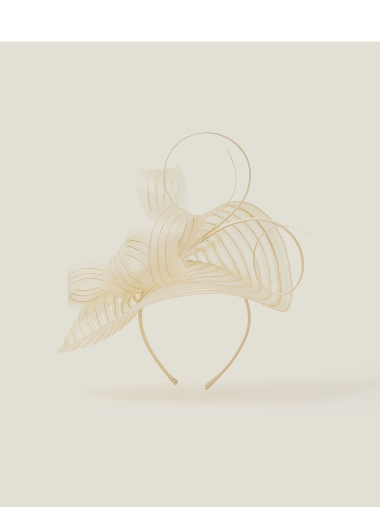 Accessorize Natural Emily Crin Fascinator Hat - Image 1 of 3
