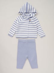 Rock-A-Bye Baby Boutique Knit 100% Cotton Cardigan and Trousers Outfit Set - Image 1 of 4