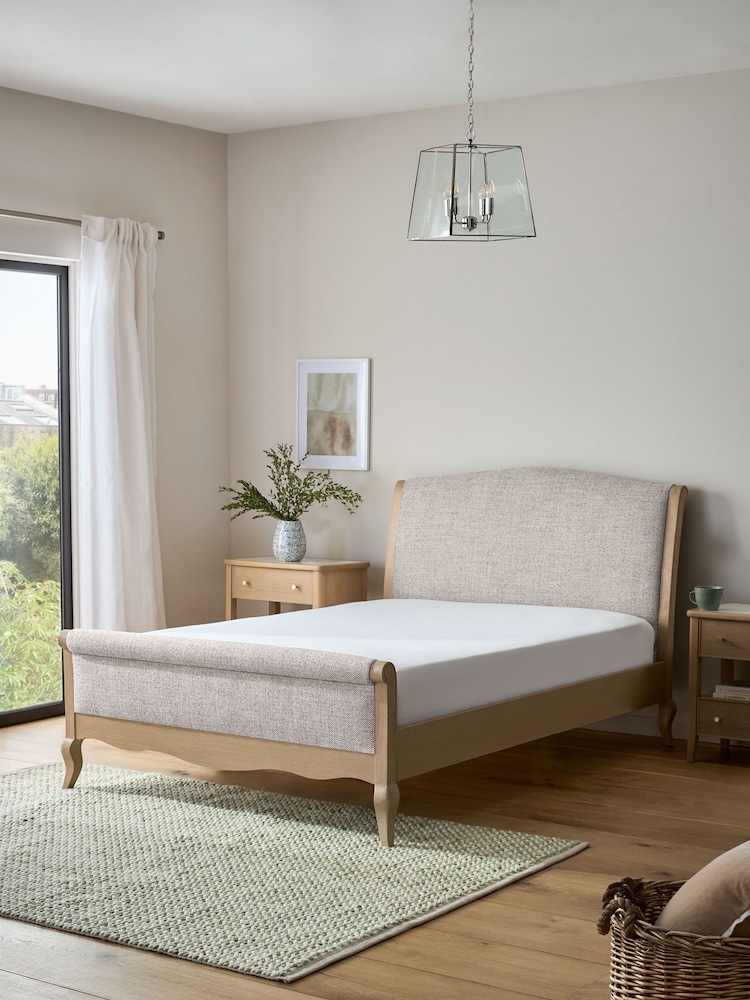 Chunky Weave Dove Grey With Footend Josie Bed Frame - Image 2 of 6