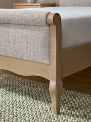 Chunky Weave Dove Grey With Footend Josie Bed Frame - Image 4 of 6