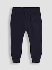 Navy Blue & Denim Blue - JoJo Maman Bébé 2-Pack Joggers with Turn Up Cuff - Bild 2 von 5