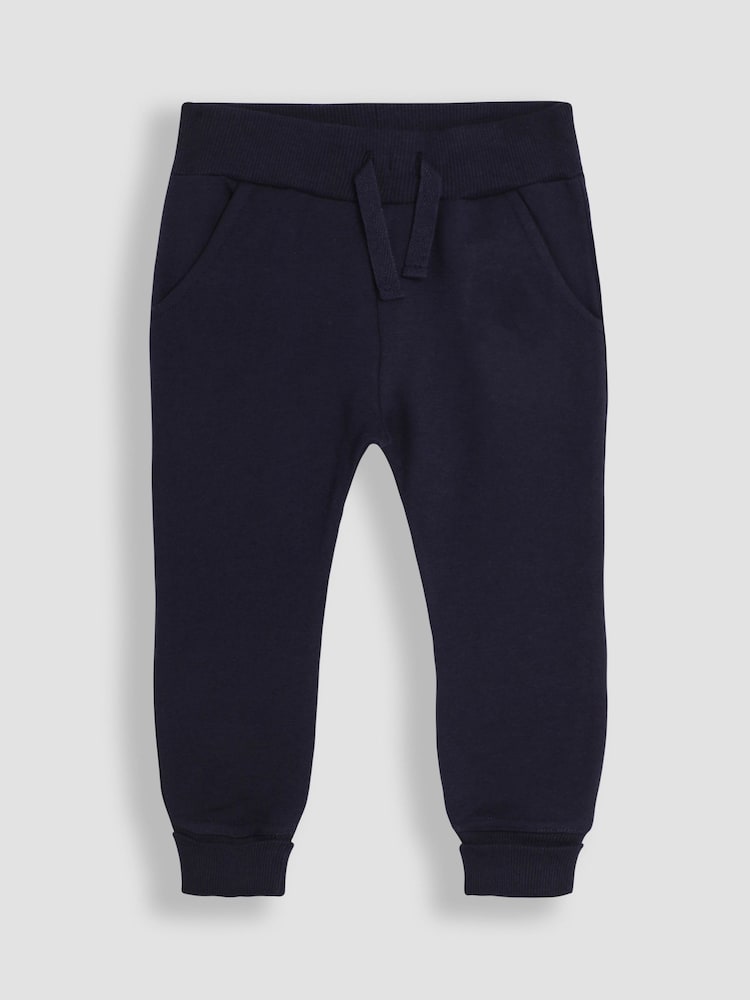 Navy Blue & Denim Blue - JoJo Maman Bébé 2-Pack Joggers with Turn Up Cuff - Bild 2 von 5