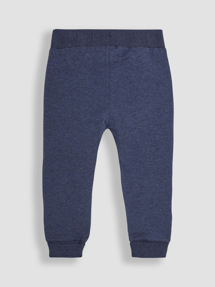 Navy Blue & Denim Blue - JoJo Maman Bébé 2-Pack Joggers with Turn Up Cuff - Bild 5 von 5