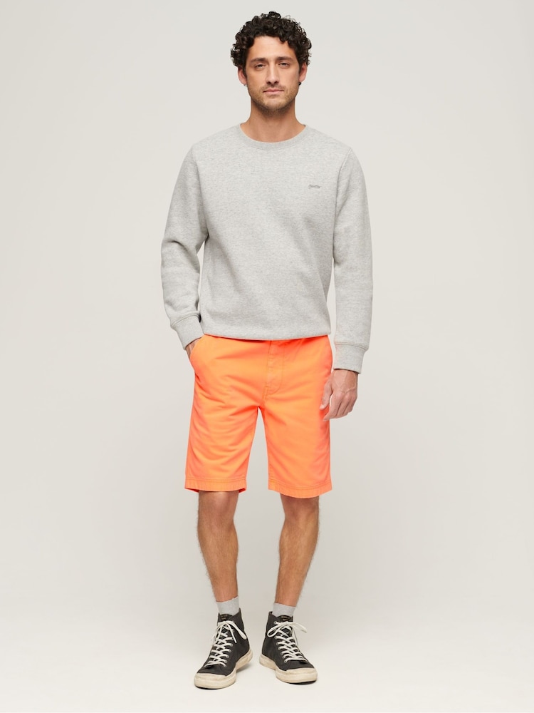 Superdry Orange Officer Chino Shorts - Image 2 of 7