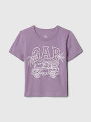 Gap Purple Graphic Short Sleeve T-Shirt (Newborn-5yrs) - Image 1 of 3