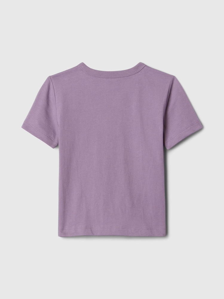 Gap Purple Graphic Short Sleeve T-Shirt (Newborn-5yrs) - Image 2 of 3