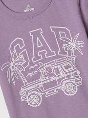 Gap Purple Graphic Short Sleeve T-Shirt (Newborn-5yrs) - Image 3 of 3
