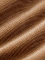 Chestnut Brown Corduroy Midi Dress - Image 8 of 8