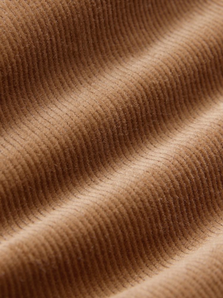 Chestnut Brown Corduroy Midi Dress - Image 8 of 8