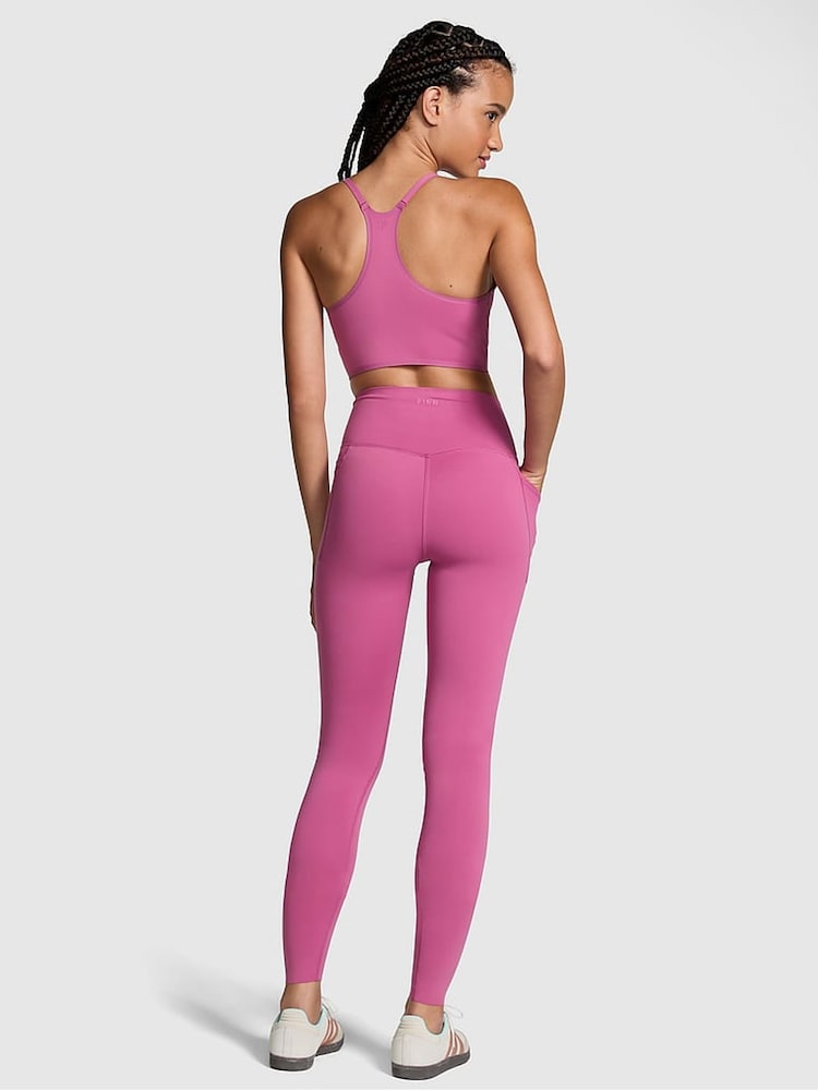 Victoria's Secret PINK Pink Violet Relay Compression Leggings - Image 2 of 3