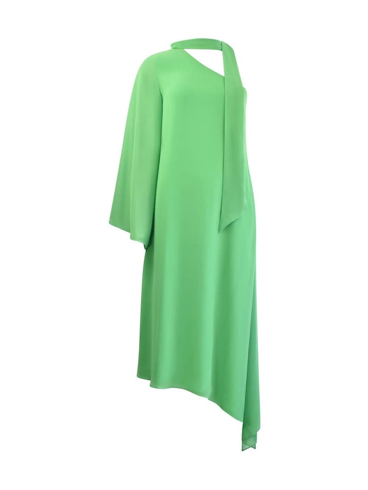 Ro&Zo Green Oona Chiffon One Shoulder Maxi Dress - Image 9 of 9