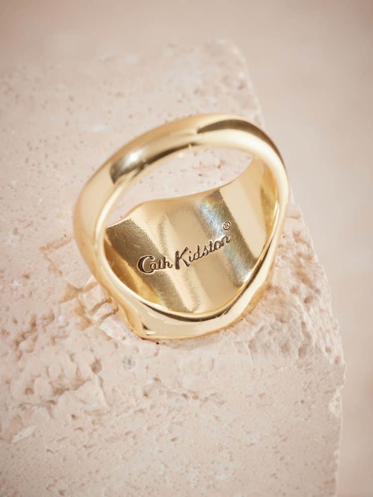 Cath Kidston Gold Tone Lace Hearts Ring - Image 2 of 9