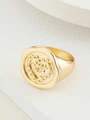Cath Kidston Gold Tone Lace Hearts Ring - Image 4 of 9