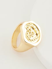 Cath Kidston Gold Tone Lace Hearts Ring - Image 5 of 9