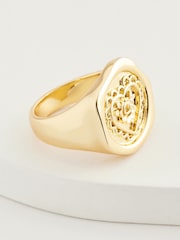 Cath Kidston Gold Tone Lace Hearts Ring - Image 6 of 9