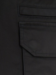 River Island Black Elasticated Cargo Trousers - Image 4 of 4