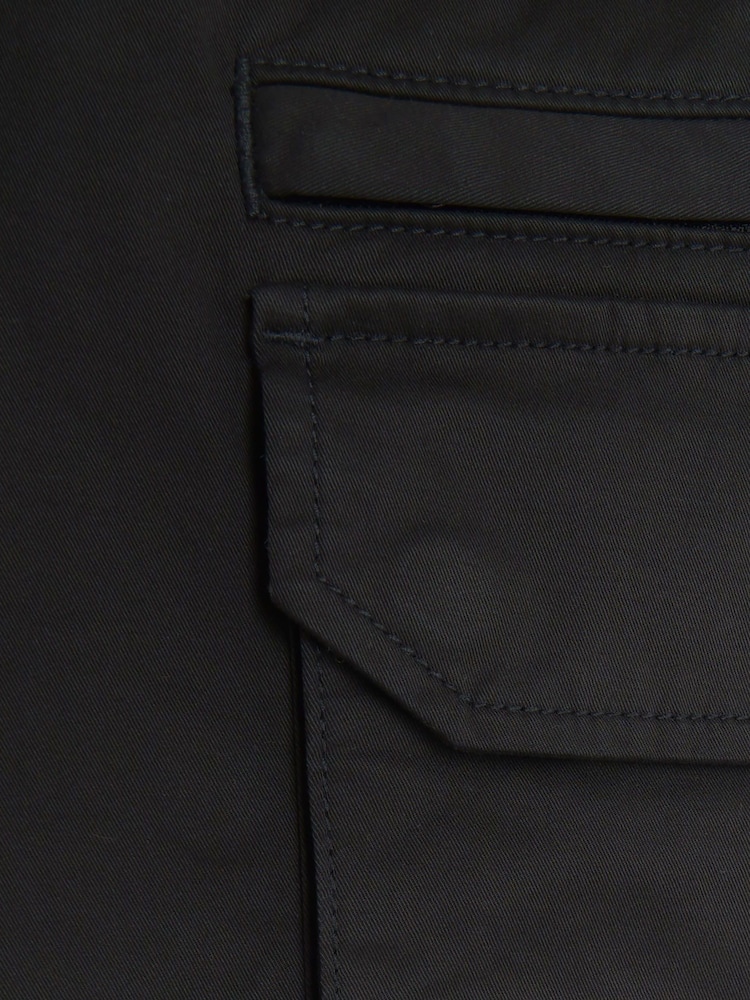 River Island Black Elasticated Cargo Trousers - Image 4 of 4