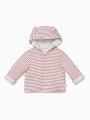 MORI Pink Cotton and Bamboo Peppa Pig Print Reversible Jacket - Imagem 4 de 4