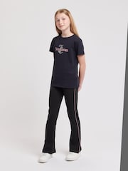 Juicy Couture Black Girls Flared Leggings - Image 2 of 7