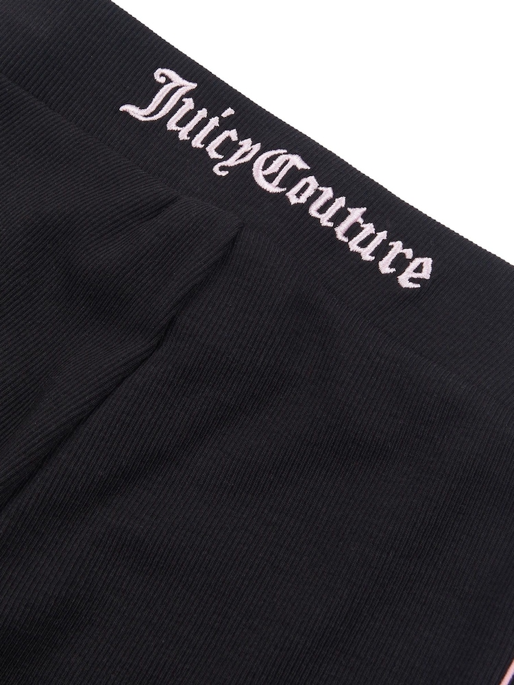 Juicy Couture Black Girls Flared Leggings - Image 7 of 7